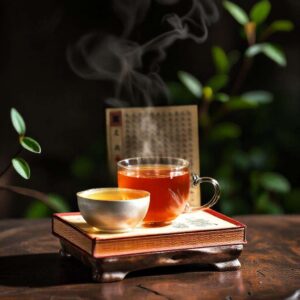 Vychutnání sypaného čaje s Lu Yuem