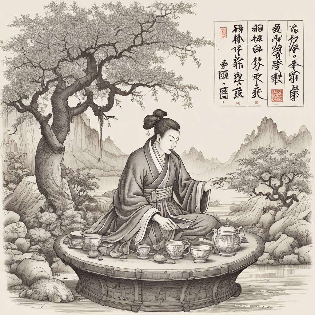 Vychutnání sypaného čaje s Lu Yuem