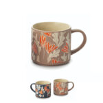 HRNEK BÉŽOVÝ KVĚTINOVÝ MOTIV