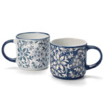 KERAMICKÝ HRNEK KVĚTINOVÝ MOTIV